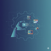 An image showing the process of automation in relation to AI. 
